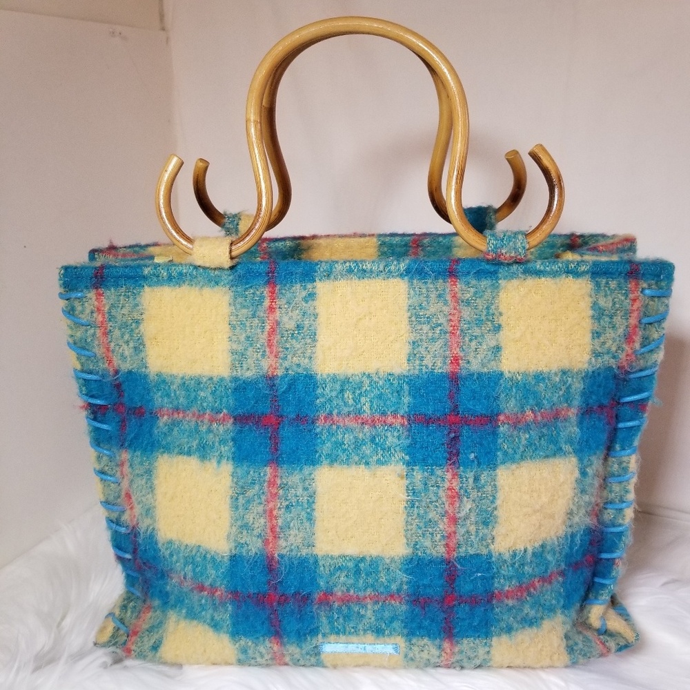 Samantha Thavasa Purse Authentic Plaid Handbag - Picture 5 of 8